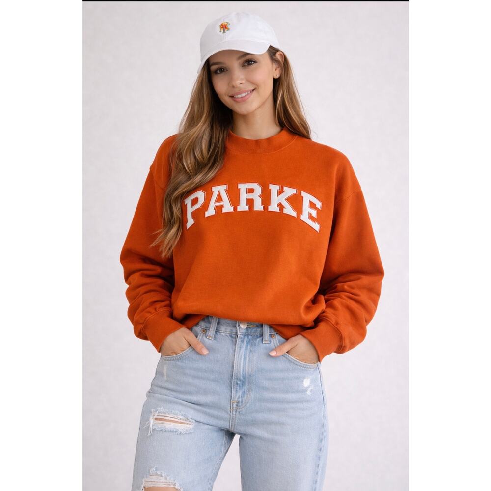 PARKE Varsity Heritage Fabric. Amber/White. Sold Out Color. Size L/XL. NWT's.